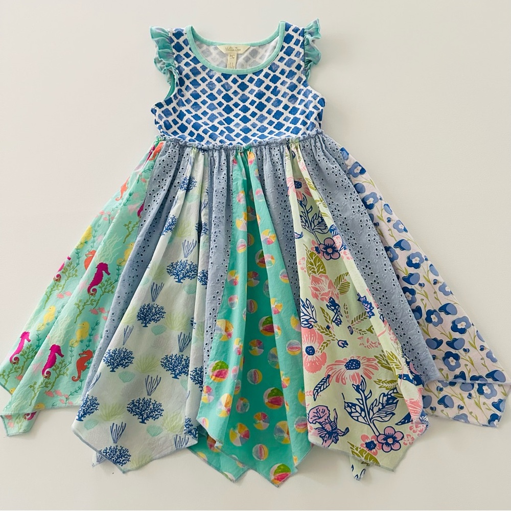 Matilda Jane Girls 6 Adventure Begins Seahorse Cutie Dress Spring Summer